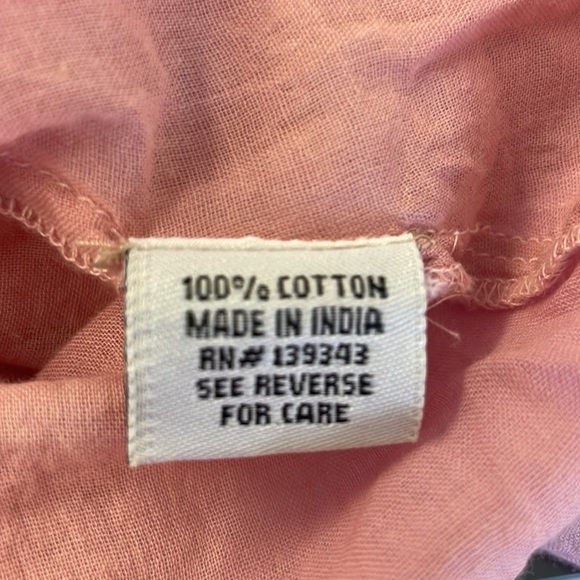 SoHo Chick Pink 🧚‍♀️ Dress/ Small/ Embroidery/ Floral/ Stripes/ Good Condition - Picture 10 of 15